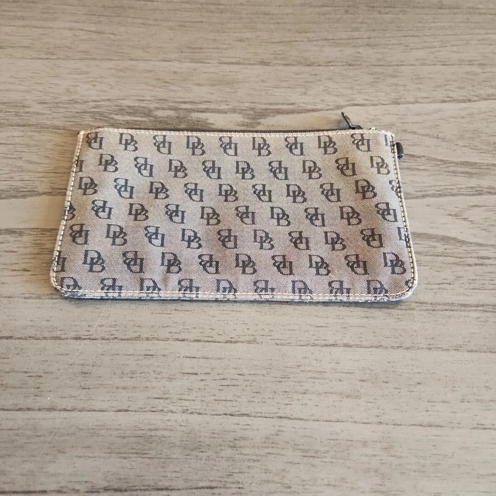 Dooney Bourke Pouch 4" x 6" DB Logo Brown & Black